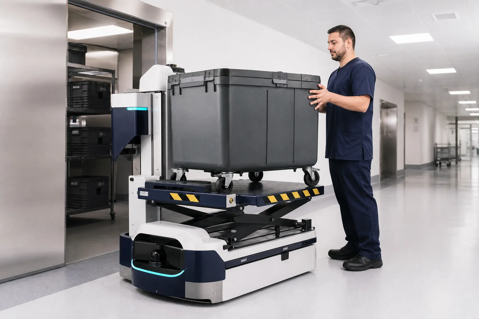 Robot For Livraison 100 en situation professionnelle