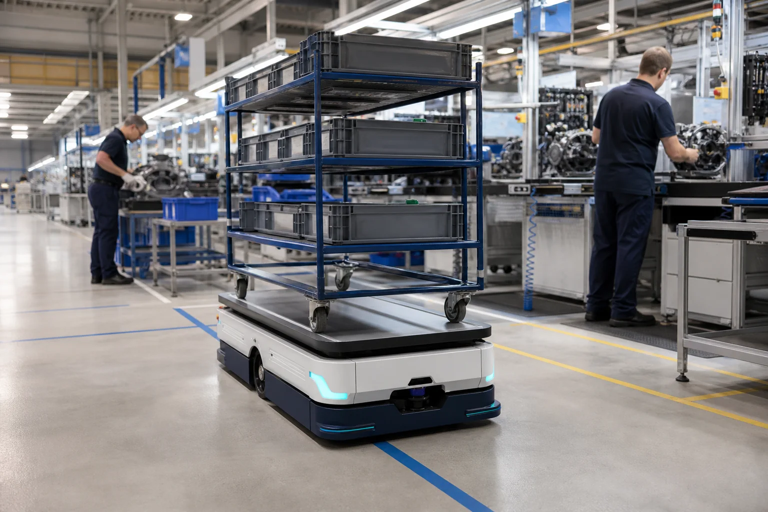 Robot For Porteur Suiveur en situation professionnelle